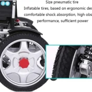 كرسي كهربائي بطارية واحدة – قابل للطي – خفيف الوزن – ماركة اوميجا