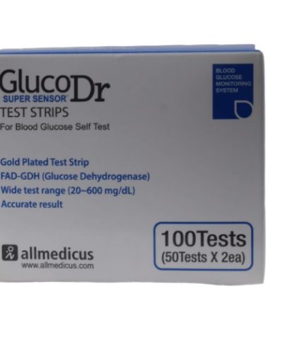 شرائط جهاز سكر جلوكودكتور 100 شريط