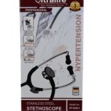 سماعة طبيب Ultralife ستانلس ستيل برأس مزدوج وصوت نقى